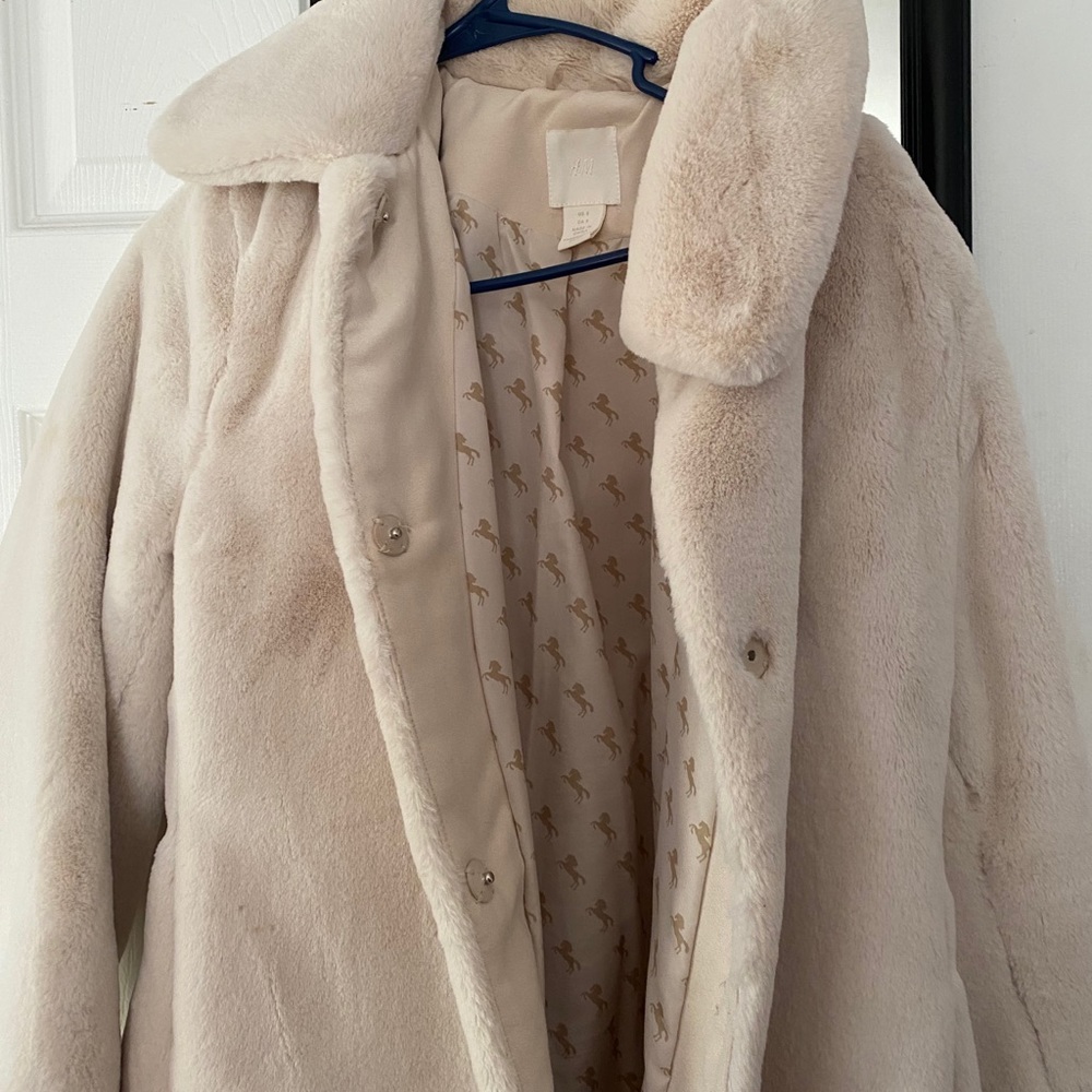 Creme “pimp” coat